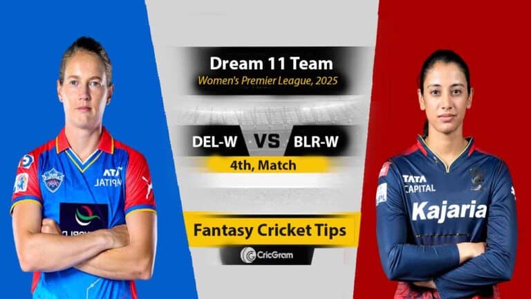 DEL-W vs BLR-W Dream 11 Predication Team, 4TH Match