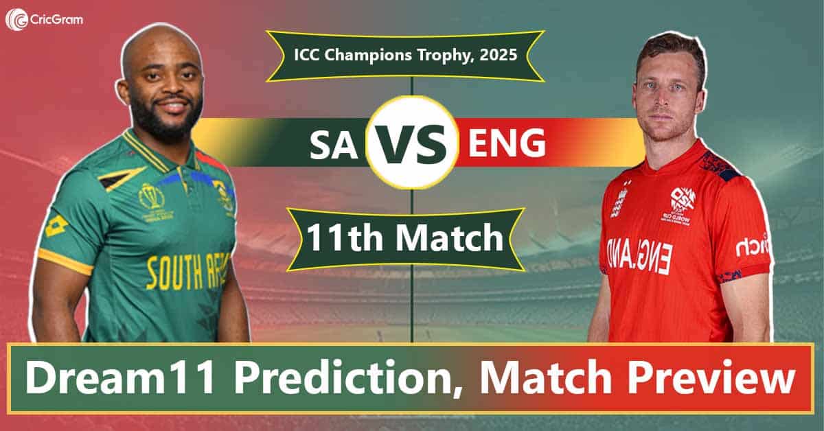 SA vs ENG Dream11 Prediction, Best Picks, 11th Match