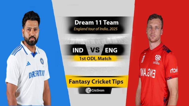IND vs ENG Dream 11 Team, 1st ODI, England tour of India, 2025