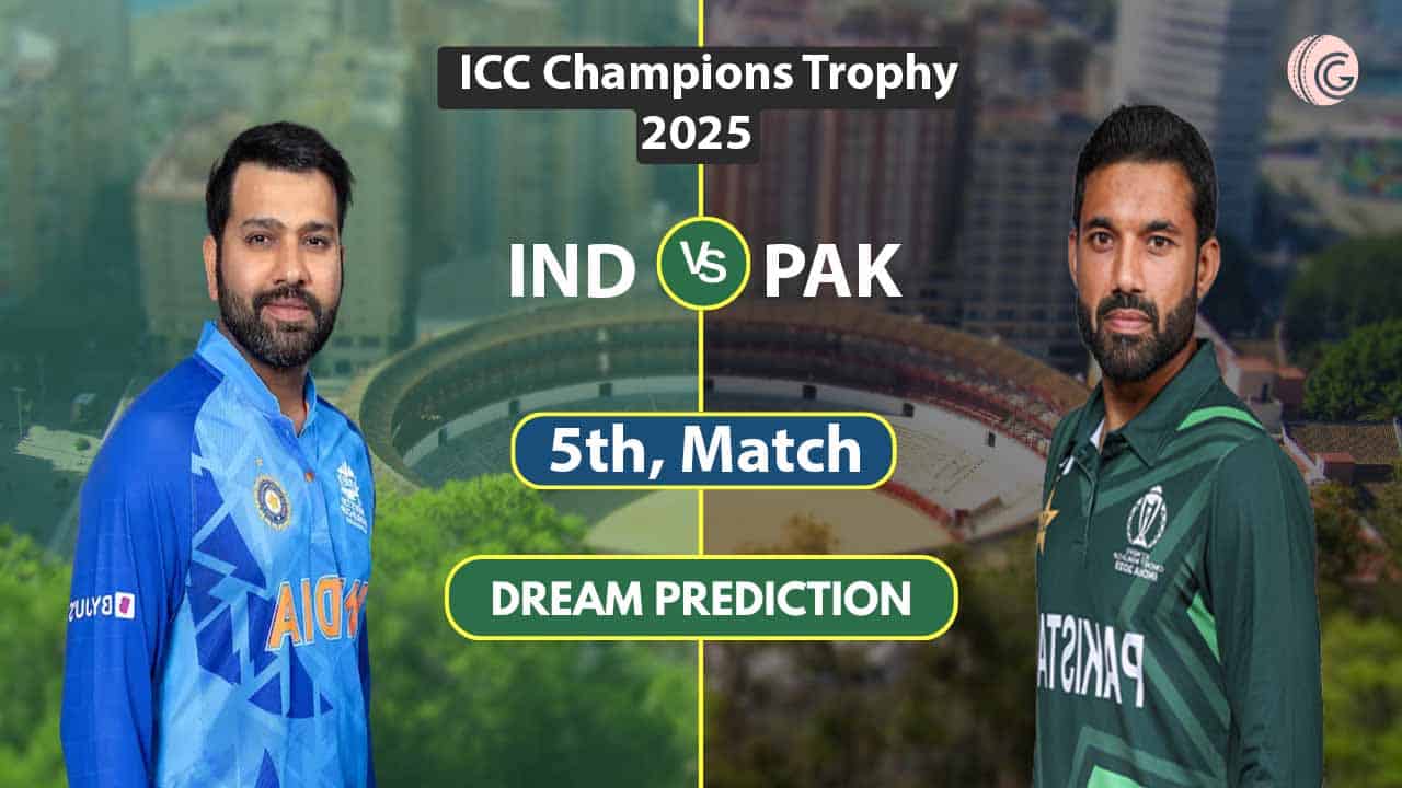 IND vs PAK Dream11 Prediction 5TH, Match, ICC Champions Trophy 2025