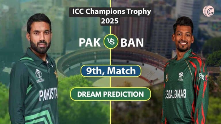 PAK vs BAN Dream11 Prediction, Best Captain Choice, 9th Match