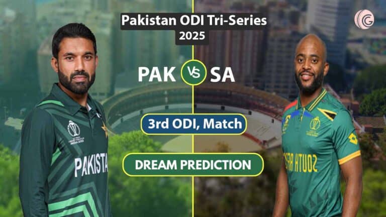 PAK vs SA Dream 11 Predication, 3rd ODI Pakistan ODI Tri-Series, 2025