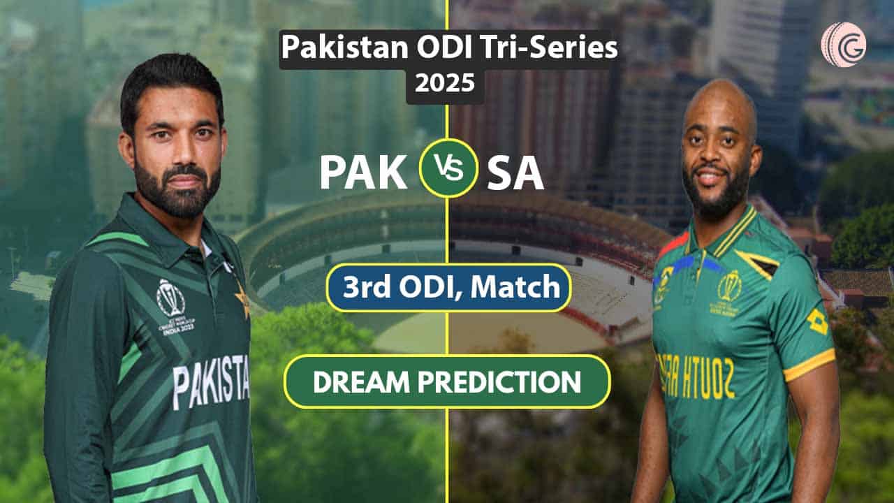 PAK vs SA Dream 11 Predication, 3rd ODI Pakistan ODI Tri-Series, 2025