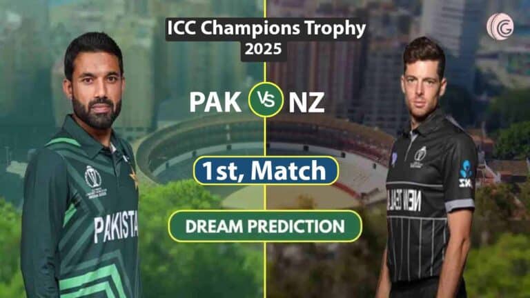 Pakistan vs New Zealand Dream 11 Team, 1st Match ICC Champions Trophy 2025