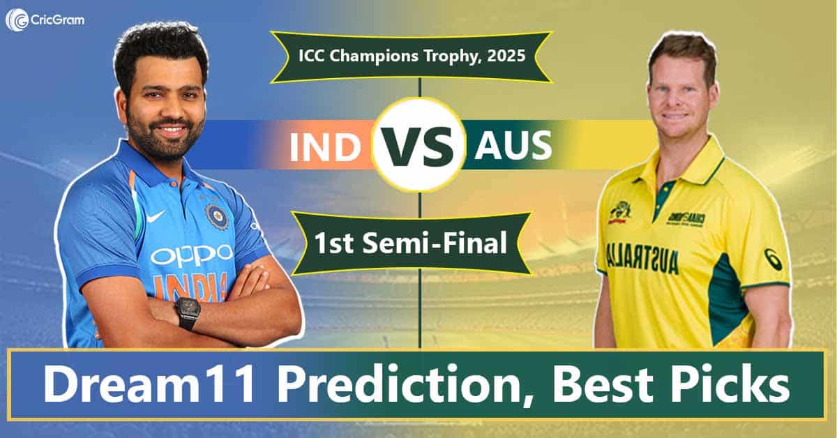 IND vs AUS Dream11 Prediction, Best Picks: 1st Semi Final Match