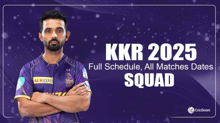 Kolkata Knight Riders IPL 2025 Full Schedule, All Matches Dates, Venues And Timings