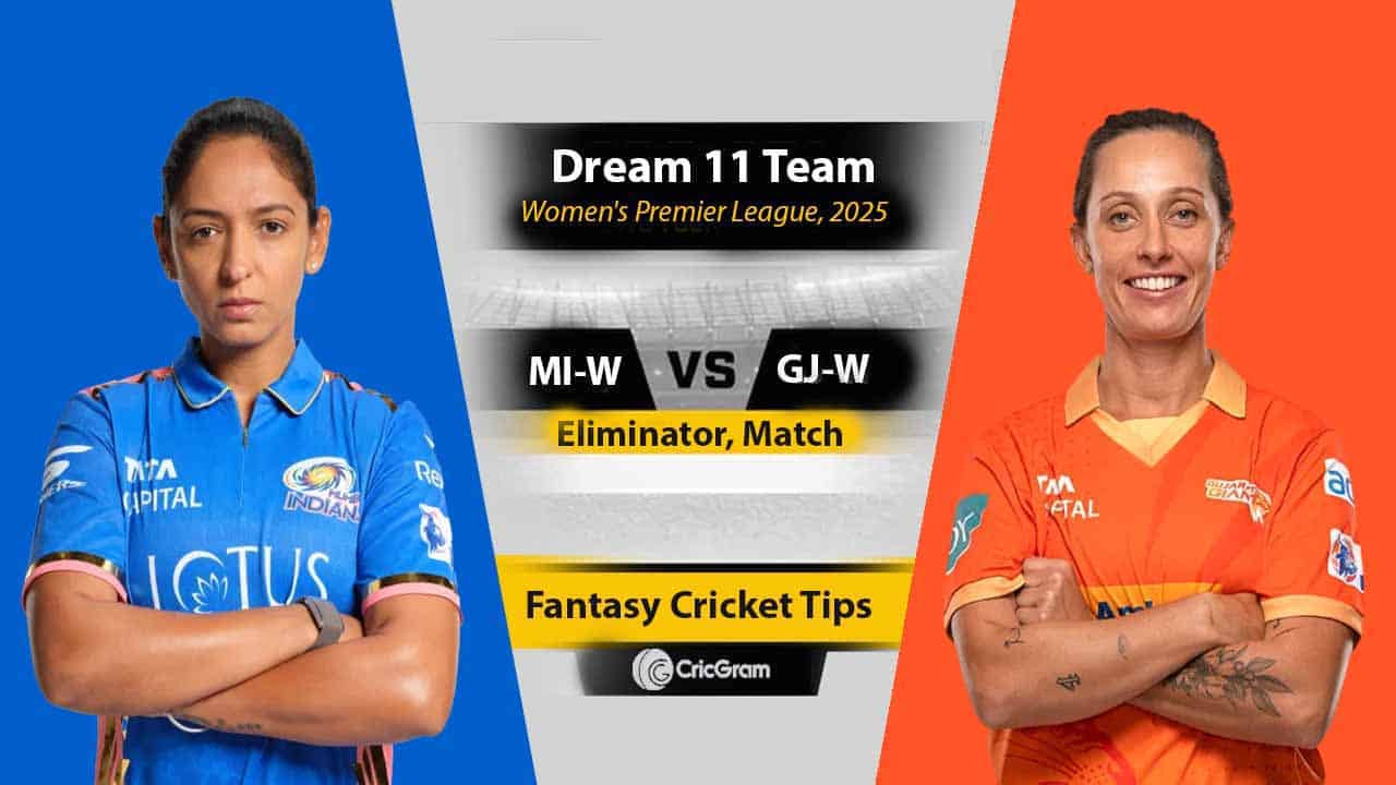MUM-W vs GJ-W Preview, Dream11 Prediction, Best Captain Pick, Eliminator Match, WPL 2025