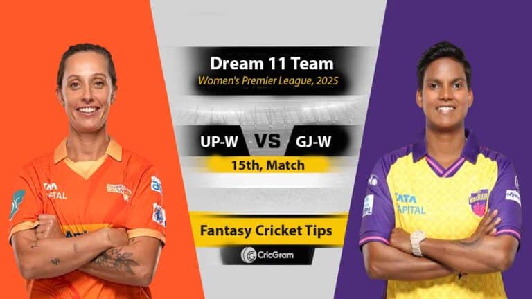 UP-W vs GJ-W Dream11 Prediction