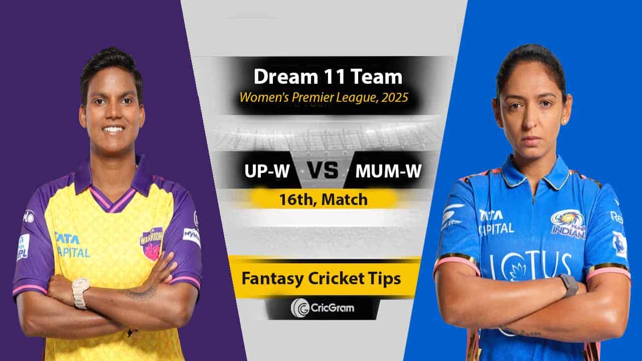 UP-W vs MUM-W Dream 11 Predication, 16th Match
