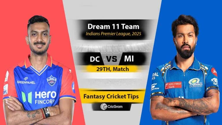 DC vs MI Dream11 Prediction, Playing 11, Fantasy Cricket Tips: 29th Match, IPL 2025