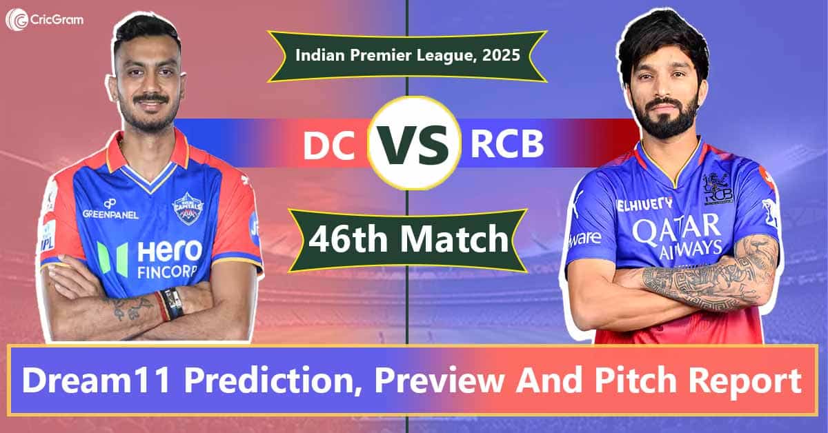DC vs RCB Dream11 Prediction, 46th Match, IPL 2025