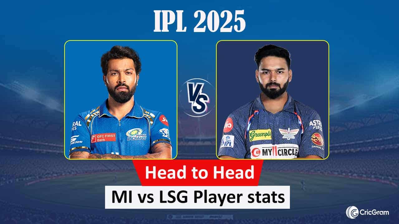 MI vs LSG head to head