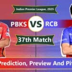 PBKS vs KKR Dream11 Prediction, Playing 11, Fantasy Cricket Tips, 37th Match, IPL 2025