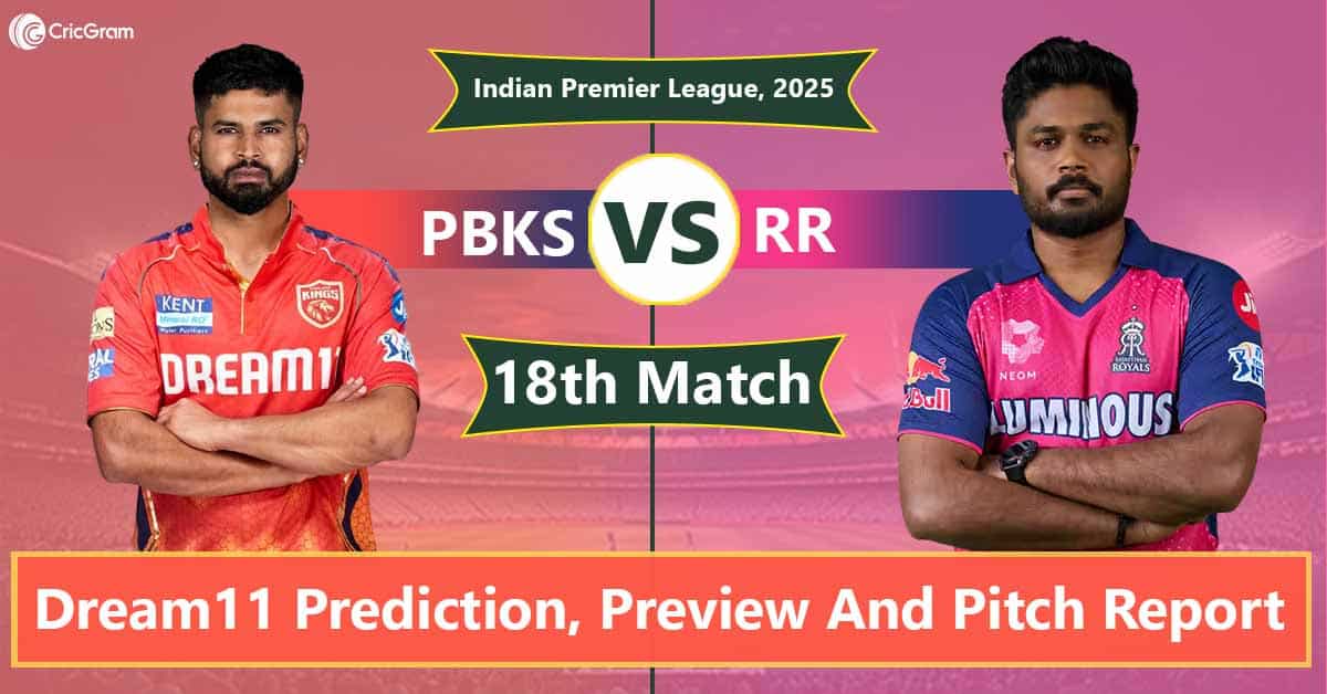 PBKS vs RR Dream 11 Team, 18th Match, IPL 2025