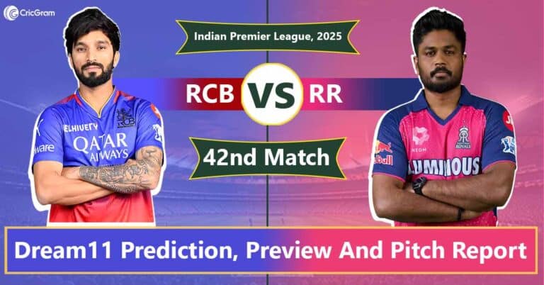 RCB vs RR Dream11 Prediction, Playing 11, Fantasy Cricket Tips: 42nd Match, IPL 2025