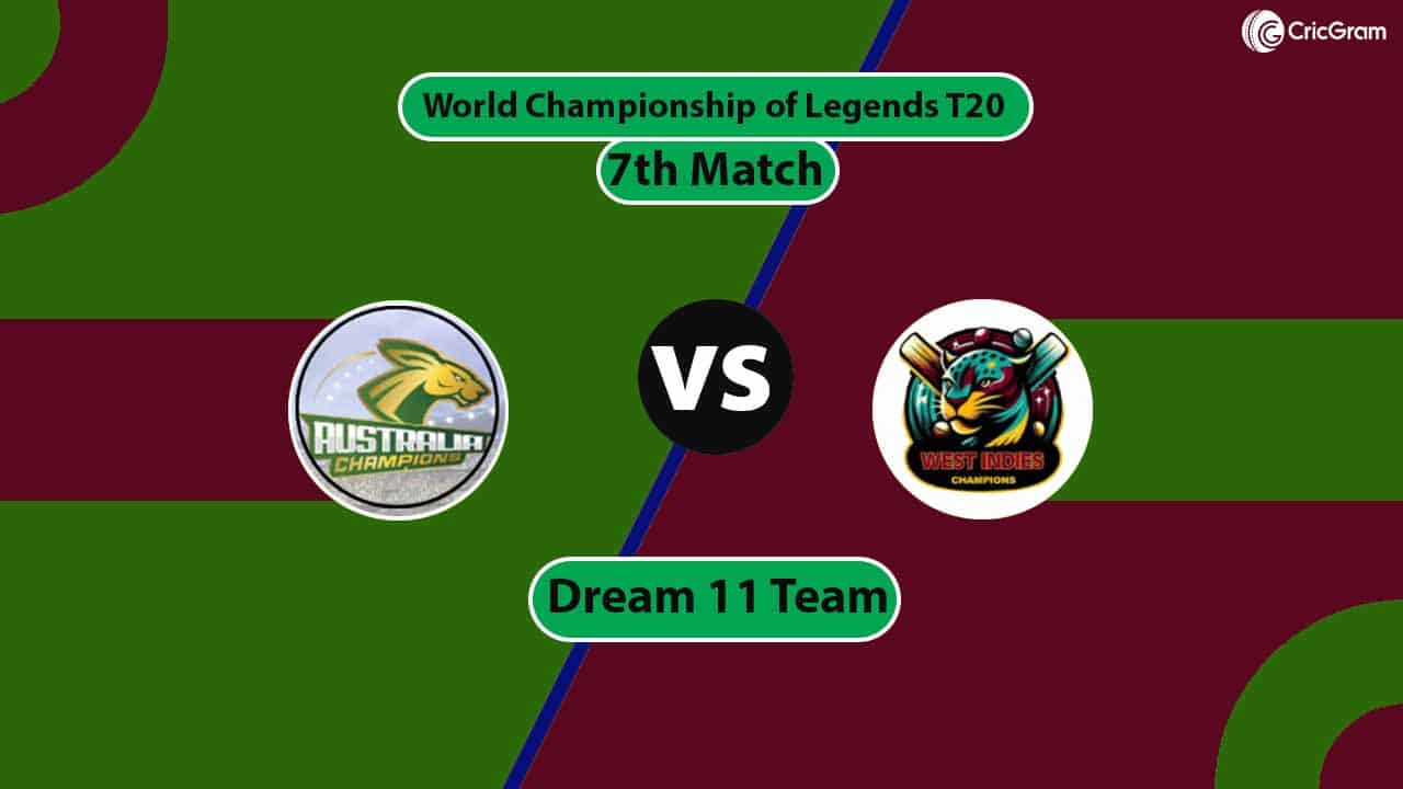 AAC vs WIC Dream 11 Team, 7th Match World Championship of Legends T20