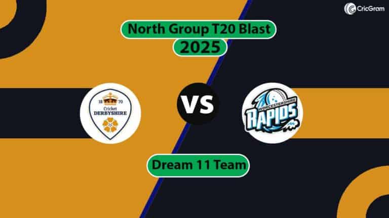 DER vs WOR Dream 11 Team, North Group T20 Blast