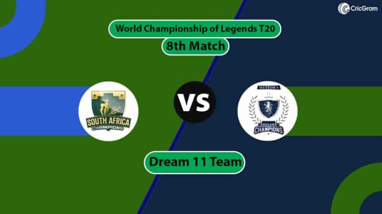 EDC vs SAC Dream 11 Team, 8th Match World Championship of Legends T20
