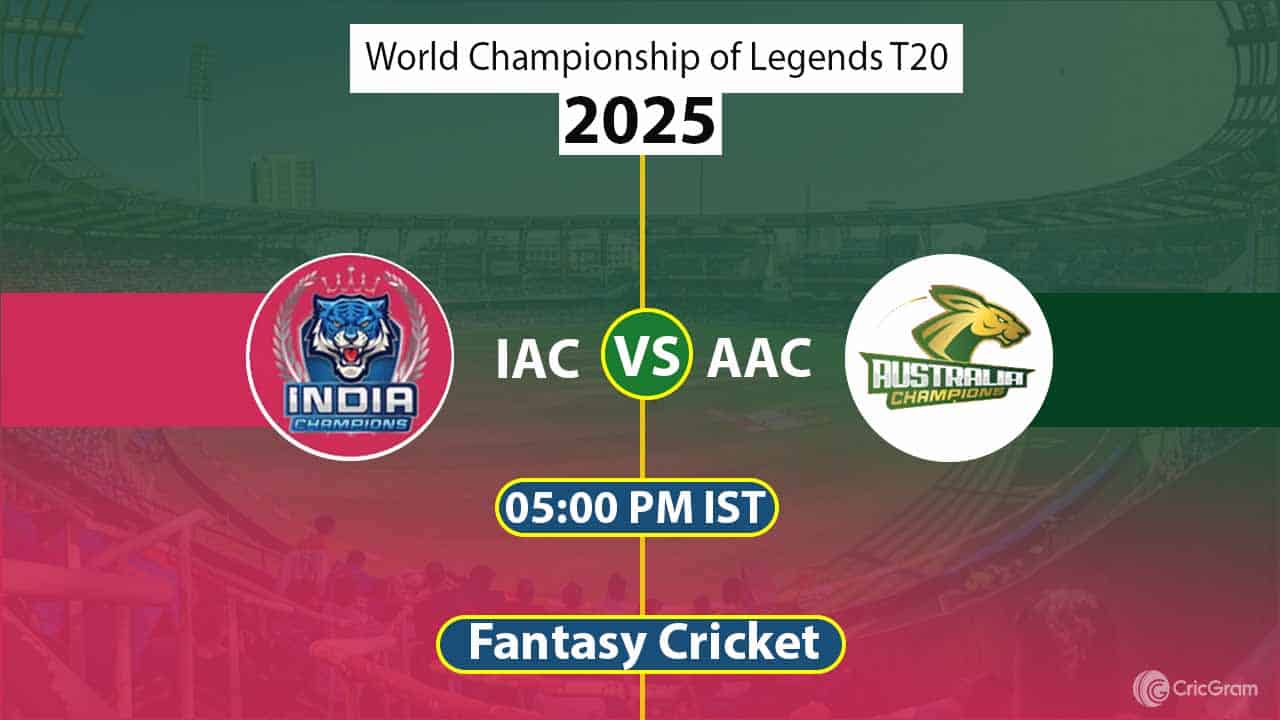 IAC vs AAC Dream11 Team, 10th Match World Championship of Legends T20