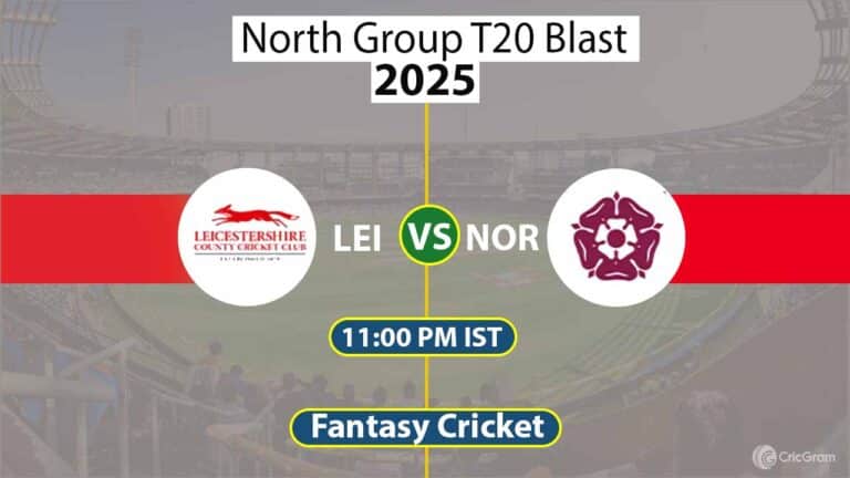 LEI vs NOR Dream 11 Team, North Group T20 Blast