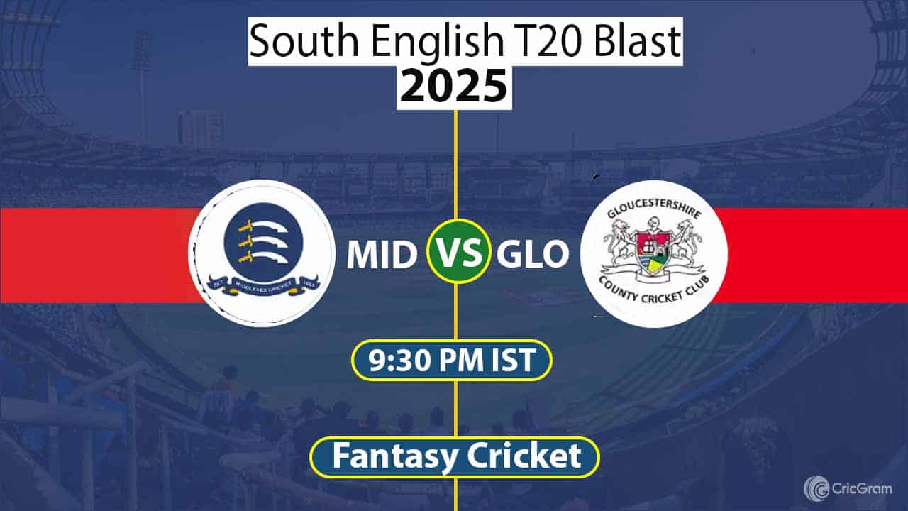 MID vs GLO Dream11 Team, South Group English T20 Blast