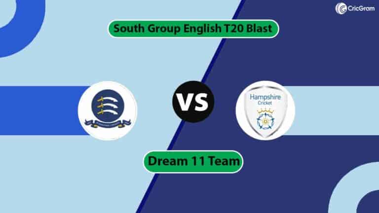 MID vs HAM Dream 11 Team, South Group English T20 Blast