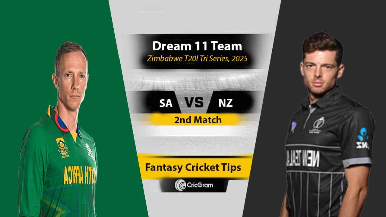SA vs NZ Dream 11 Team, 2nd T20I Zimbabwe T20I Tri Series