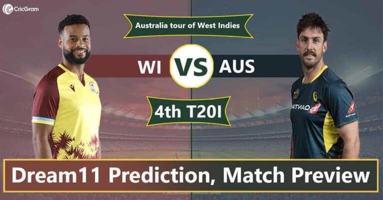WI vs AUS Dream 11 Team, 4th T20I Australia tour of West Indies