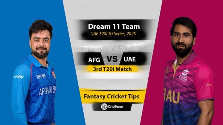 AFG vs UAE Dream 11 Team, 3rd T20I UAE T20I Tri Series