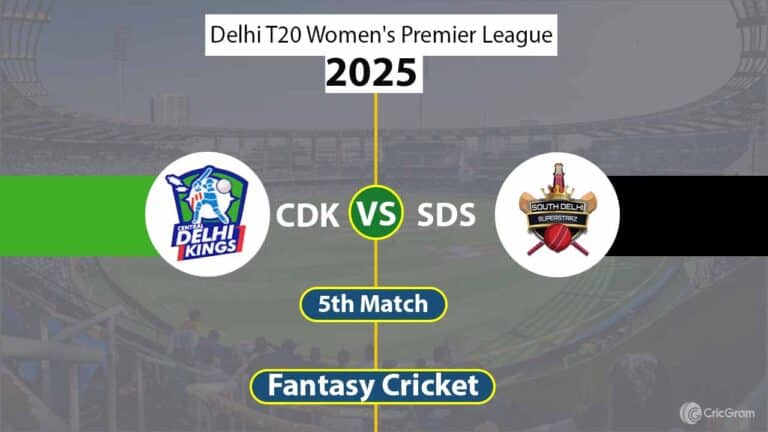 CDQ-W vs SDS-W Dream 11 Team, 5th Match Delhi T20 Women's Premier League