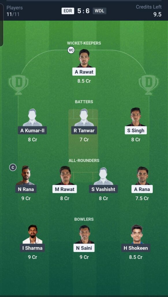 EDR vs WDL Dream11 Team Match 4