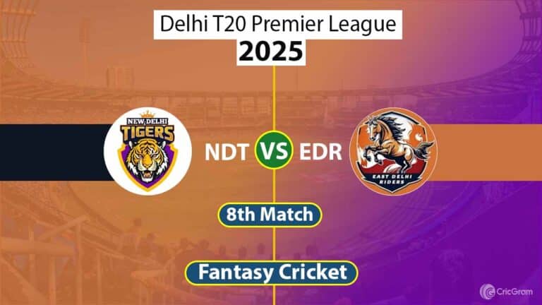 NDT vs EDR Dream11 Prediction Today, Fantasy Tips, Best Picks & Playing 11 For Match 8