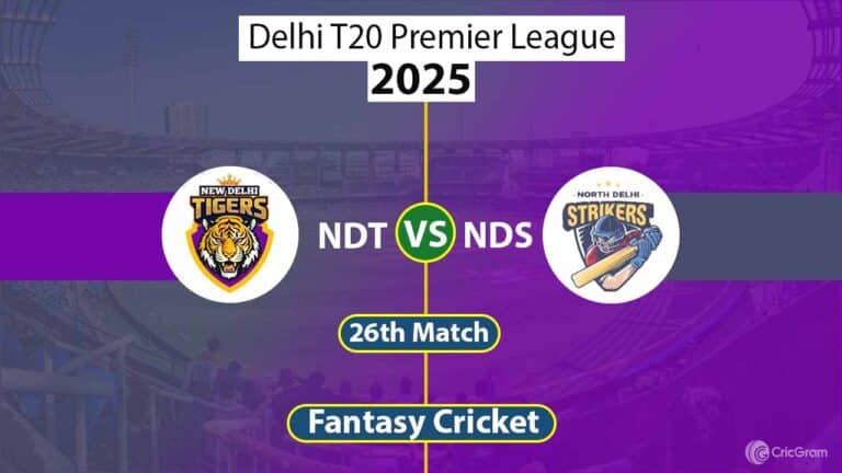 NDT vs NDS Dream 11 Team, 26th Match Delhi T20 Premier League