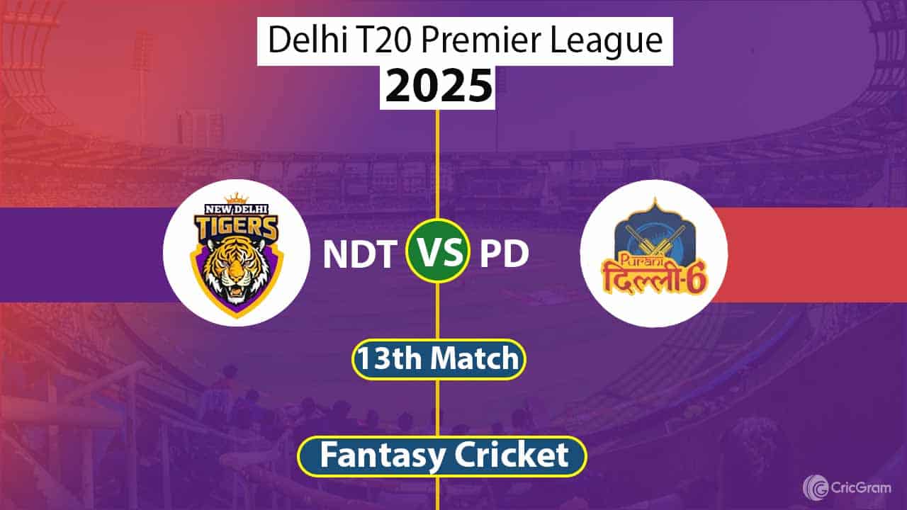 NDT vs PD Dream 11 Team, 13th Match Delhi T20 Premier League