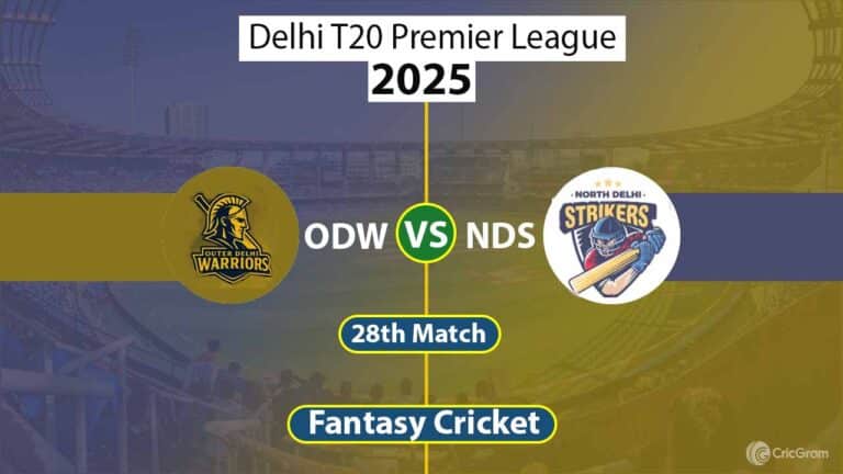 ODW vs NDS Dream 11 Team, 28th Match Delhi T20 Premier League