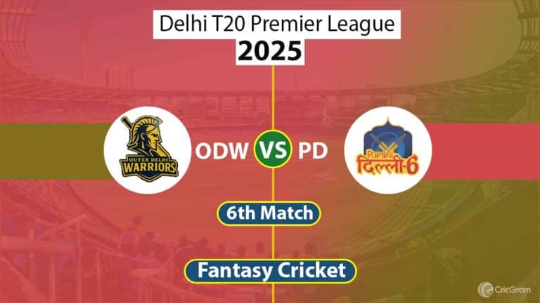 ODW vs PD Dream 11 Team, 6th Match Delhi T20 Premier League