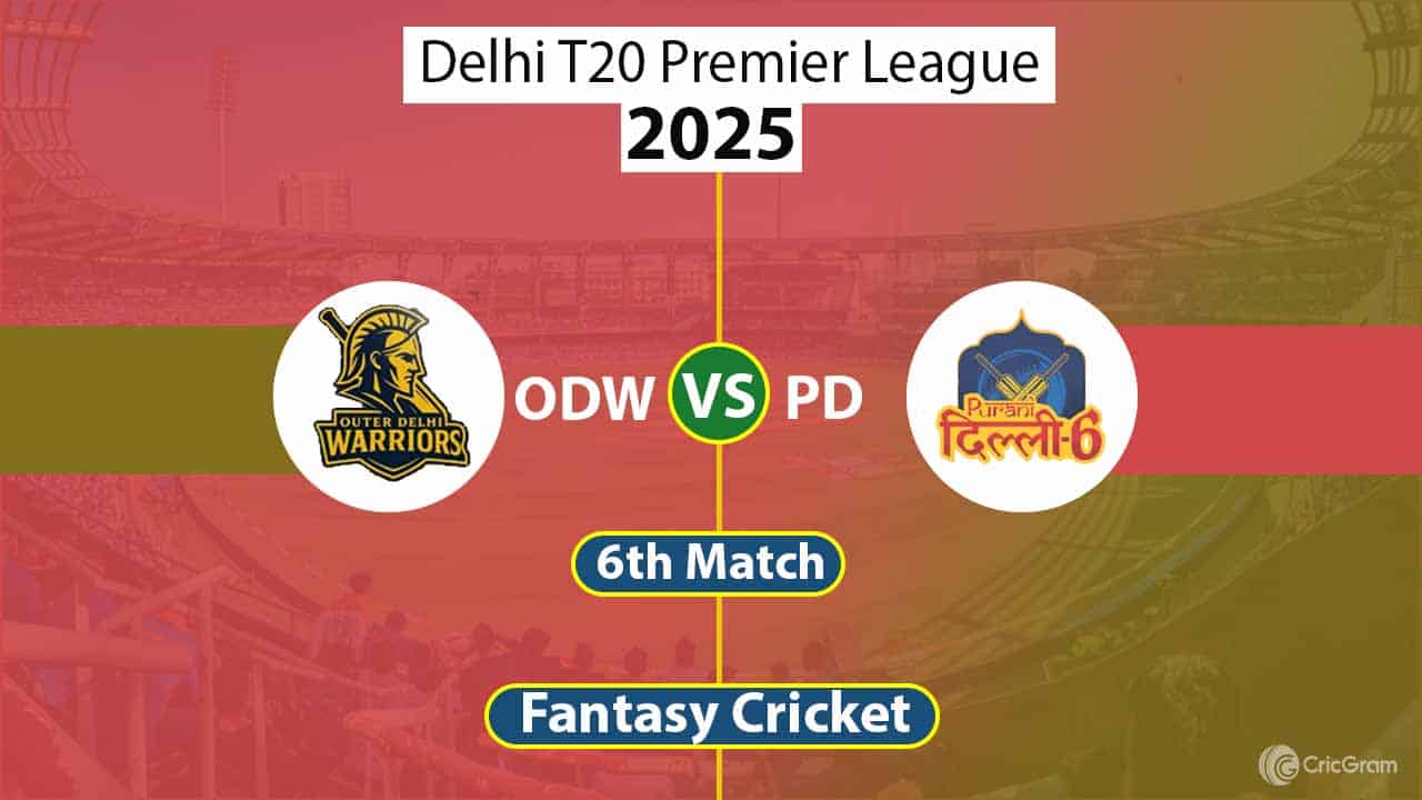 ODW vs PD Dream 11 Team, 6th Match Delhi T20 Premier League