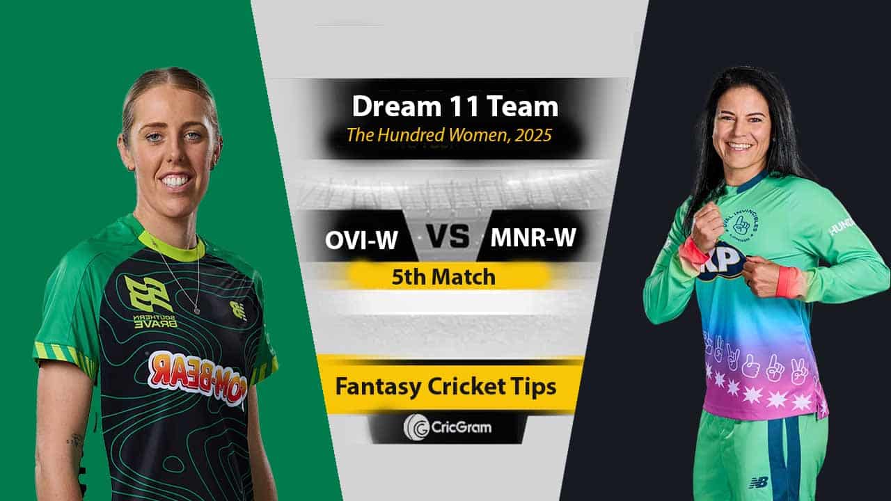OVI-W vs MNR-W Dream 11 Team, 5th Match The Hundred Women