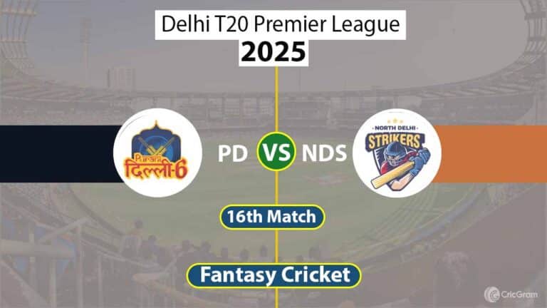 PD vs NDS Dream 11 Team 16th Match Delhi T20 Premier League