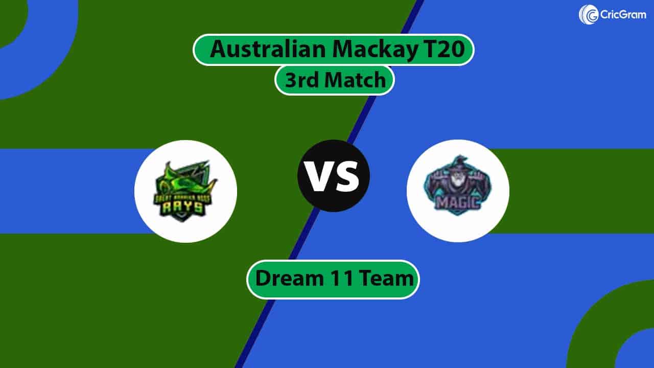 RYS vs MGC Dream 11 Team, 3rd Match Australian Mackay T20