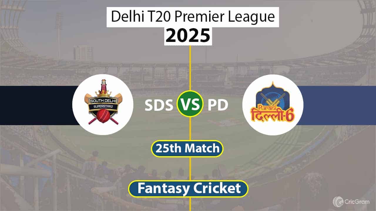 SDS vs PD Dream 11 Team, 25th Match Delhi T20 Premier League