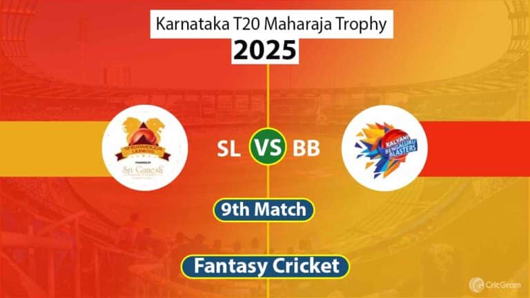 SL vs BB Dream 11 Team, 9th Match Karnataka T20 Maharaja Trophy