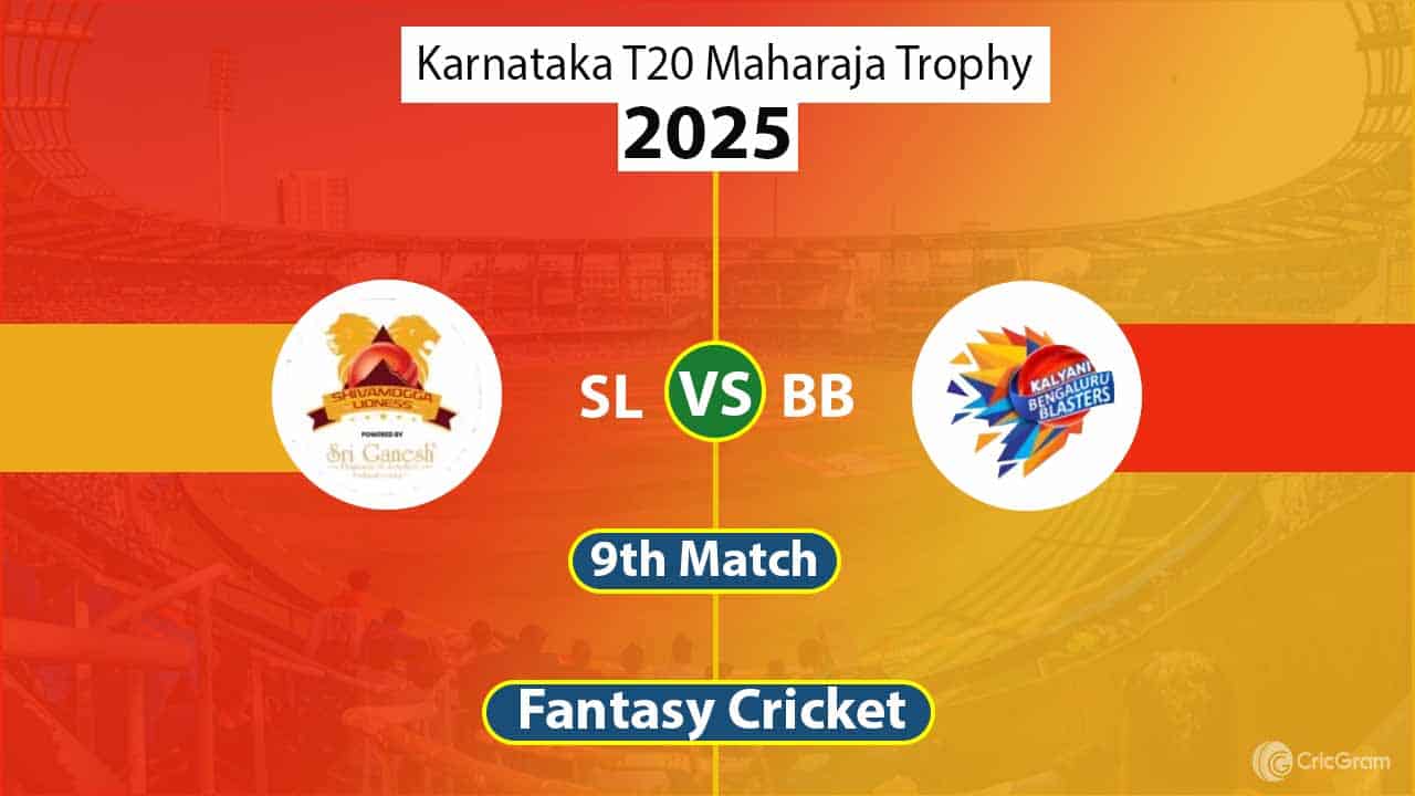 SL vs BB Dream 11 Team, 9th Match Karnataka T20 Maharaja Trophy
