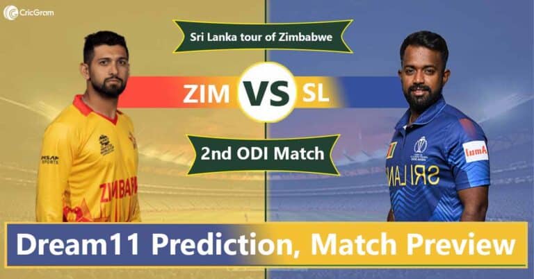 ZIM vs SL Dream 11 Team, 2nd ODI Sri Lanka tour of Zimbabwe