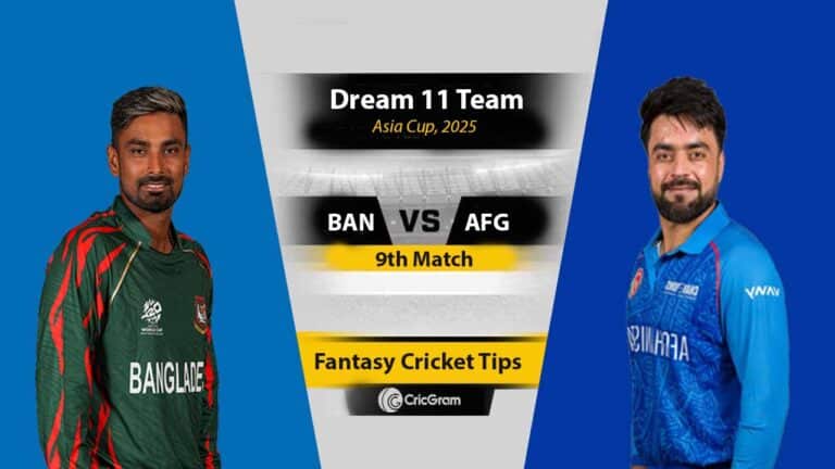 BAN vs AFG Dream 11 Team, 9th T20I Asia Cup 2025