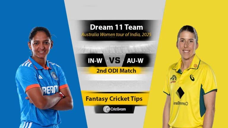IN-W vs AU-W Dream 11 Team, 2nd ODI Australia Women tour of India
