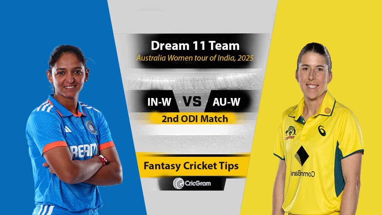 IN-W vs AU-W Dream 11 Team, 2nd ODI Australia Women tour of India