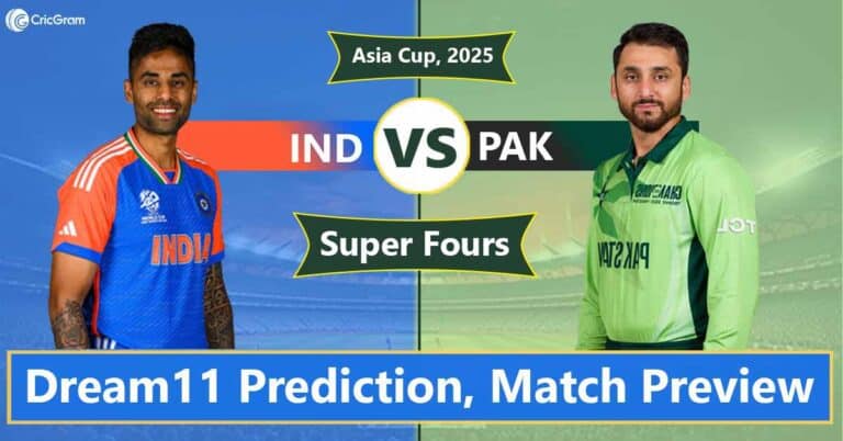 IND vs PAK Dream 11 Predication, Super Fours, Match 2 Asia Cup 2025