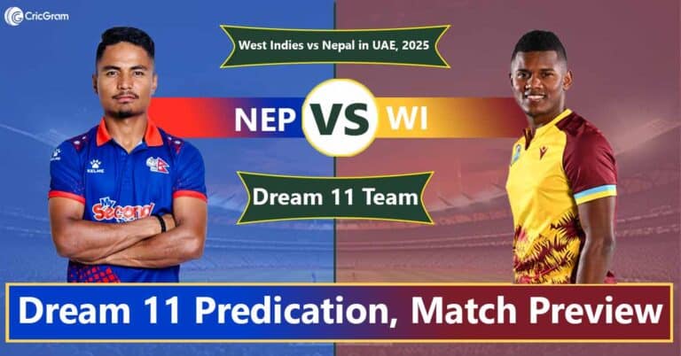 NEP vs WI Dream 11 Team, 1st T20I West Indies vs Nepal in UAE