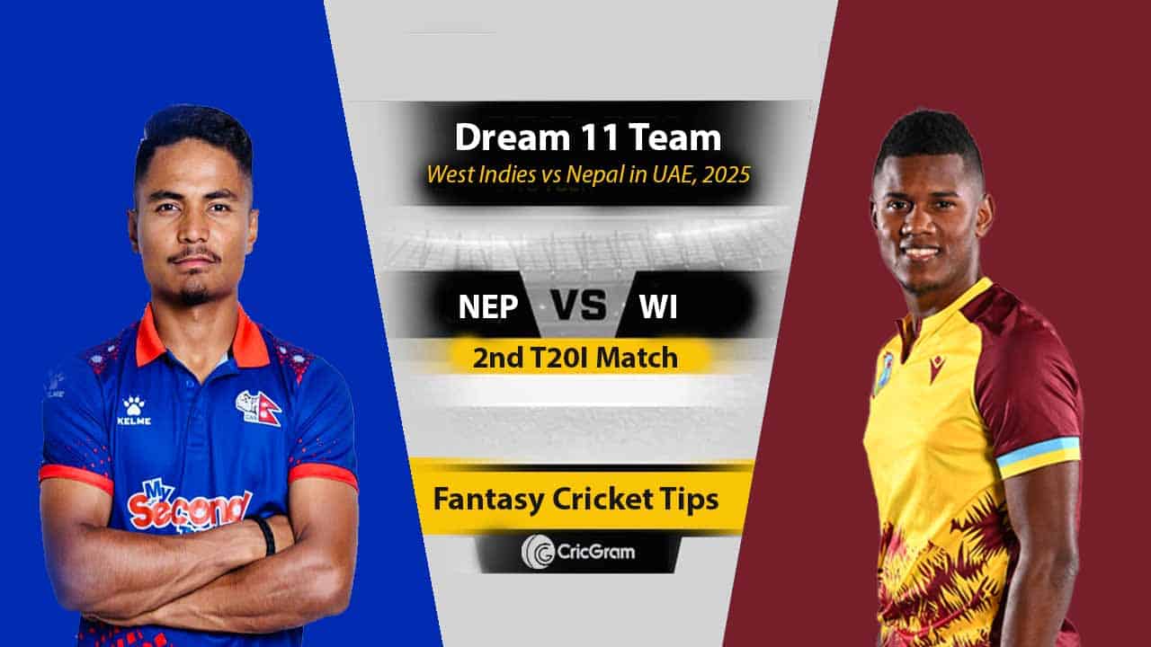 NEP vs WI Dream 11 Team, 2nd T20I West Indies vs Nepal in UAE